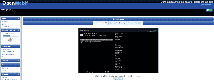 Betjening af Qviart Lunix via webbrowser